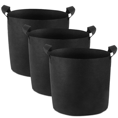 3 Pack Plant Grow Bags Potato Vegetable Planter Bags Breathable Planting Fabric Pots 7Gallons - Black by VYSN