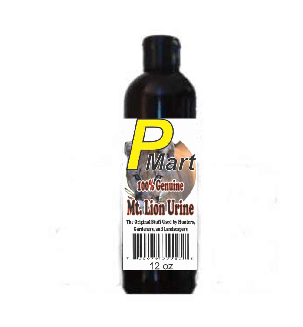 100% Real Mountain Lion Urine - 12 oz