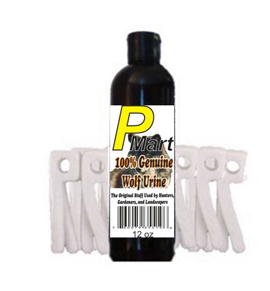 12oz Genuine Wolf Urine - P-Wick Combo. Save$$!