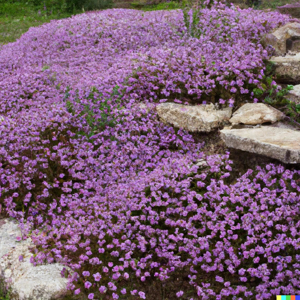 Creeping Thyme Seeds - 5000 Count - Purple Groundcover - Thymus serpyllum - Perennial Herb, USA Free Shipping