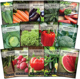 - Classic Vegetable Garden Seed Collection for Planting - Non-Gmo Heirloom Broccoli, Cabbage, Carrot, Cucumber, Eggplant, Kale, Lettuce, Tomato, Peppers, Zucchini, and More