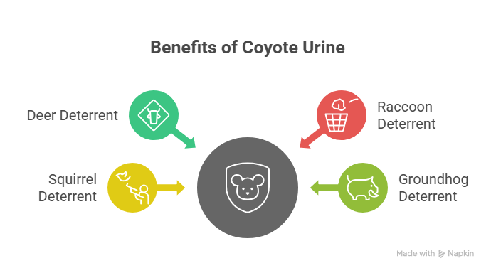 This image describes what is coyote urine used for