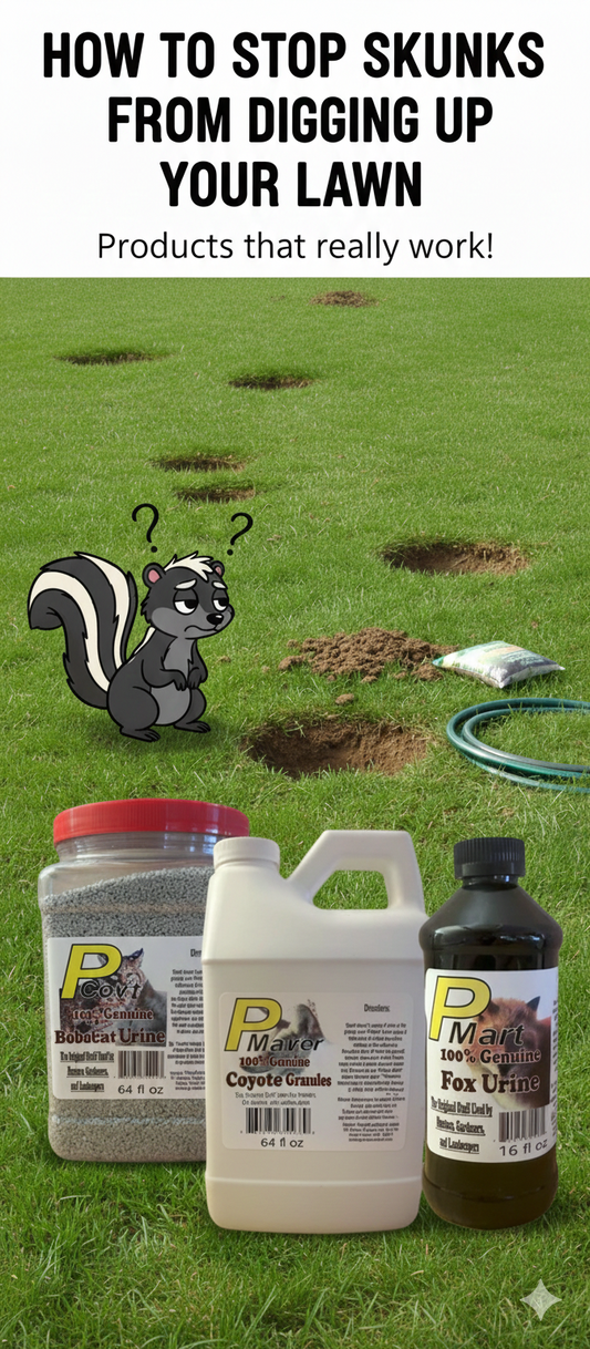 How to stop skunks from digging up your lawn