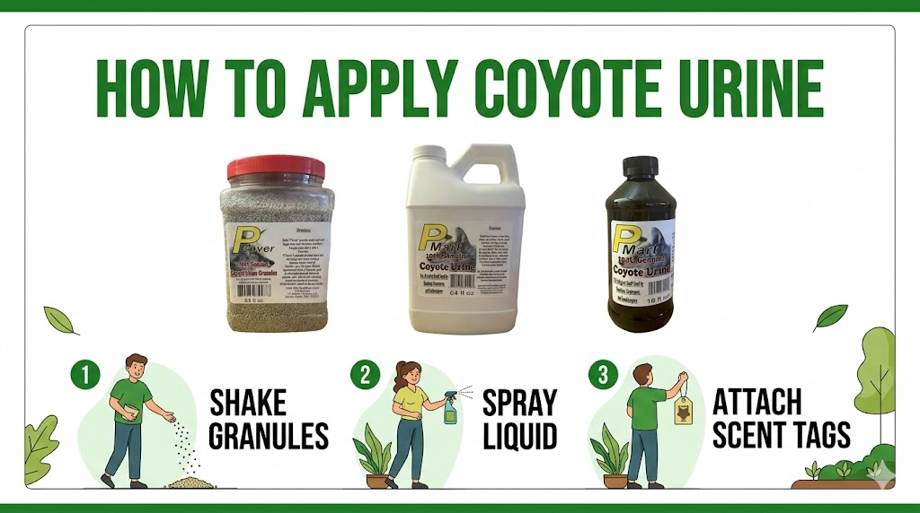 How to Apply Coyote Urine