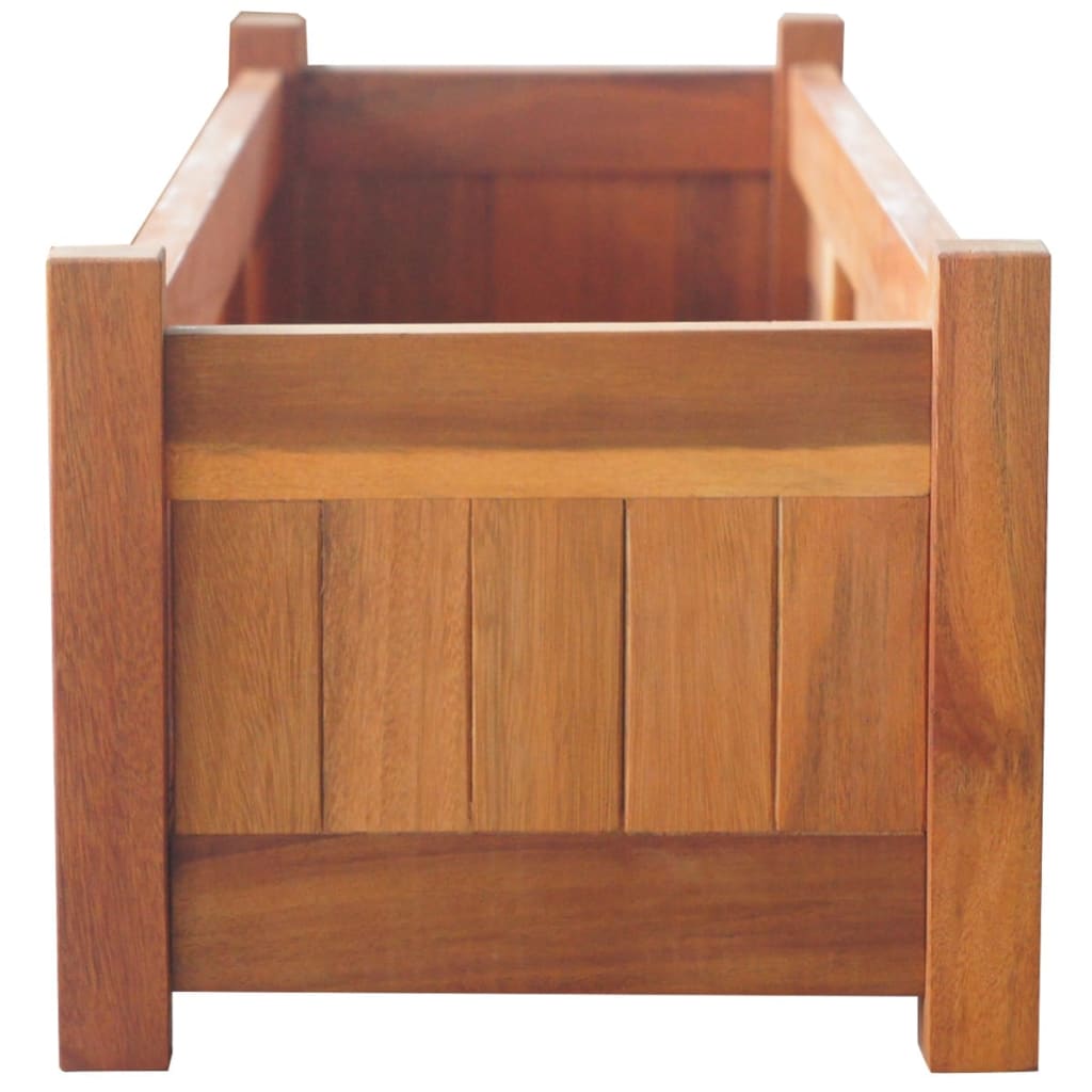 vidaXL Garden Raised Beds 2 pcs Acacia Wood 39.4"x11.8"x9.8"-4