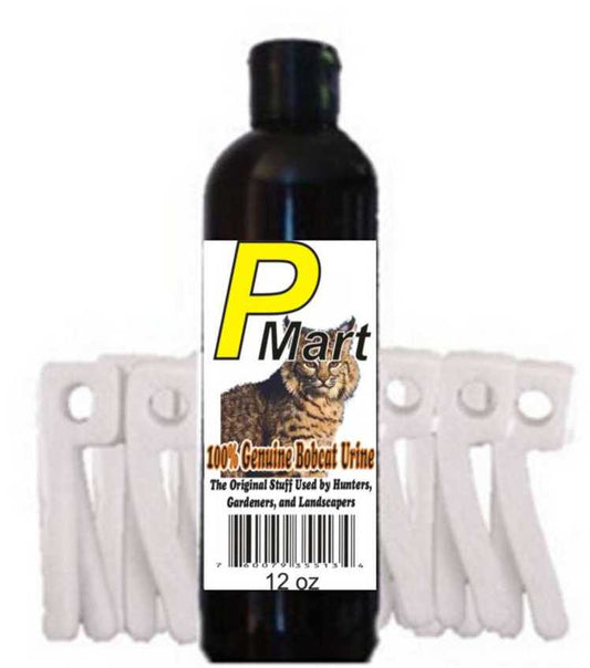 12 oz Genuine Bobcat Urine - P-Wick Combo. Save$$