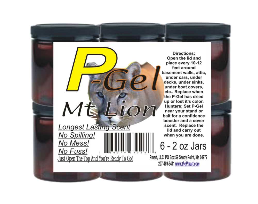 P-Gel Mt. Lion 6 Pack