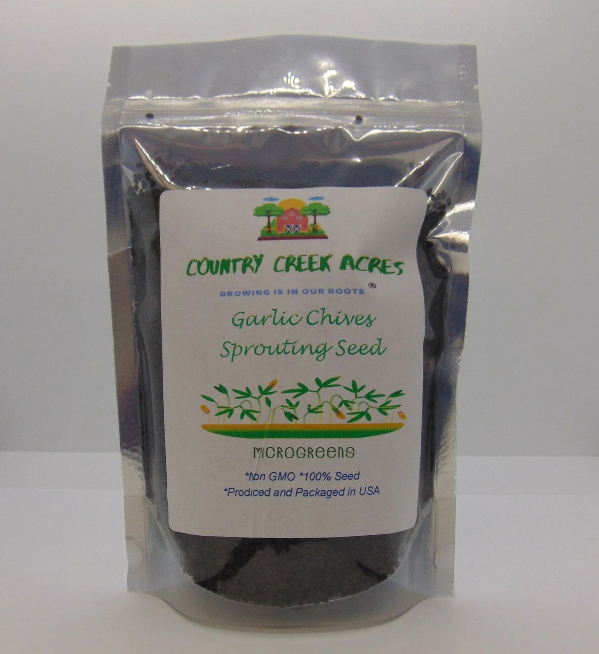 Garlic Chives Seeds 2 Ounces for Microgreens and Sprouting - Allium Tuberosum