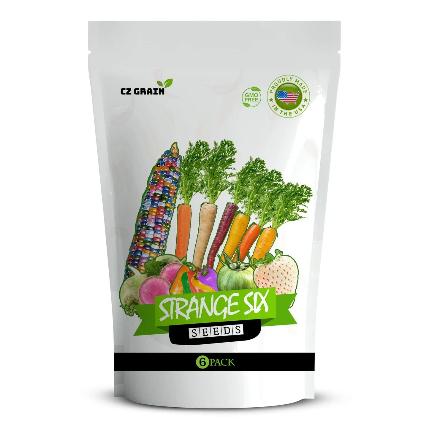 Exotic Vegetable Garden Variety Pack - "Strange Six" - 6 Unique Varieties for Growing, Heirloom Seeds