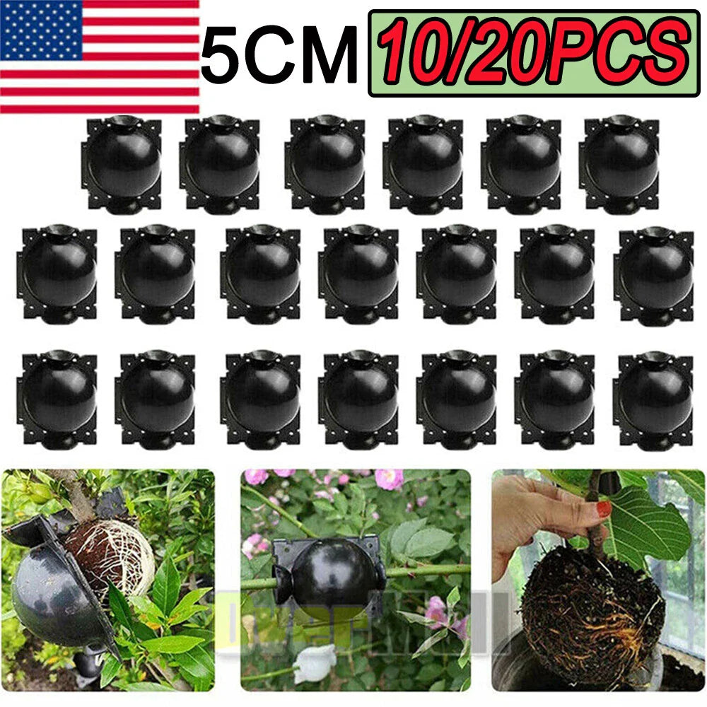 Plant Rooting Devices 10/20X High Pressure Propagation Box Grafting Ball for Cuttings and Seedlings