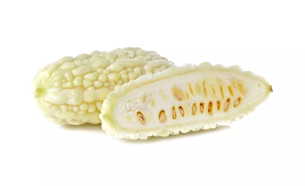 White Bitter Melon Seeds - 6 Rare Seeds for Planting - Momordica charantia - Hard to Find Variety