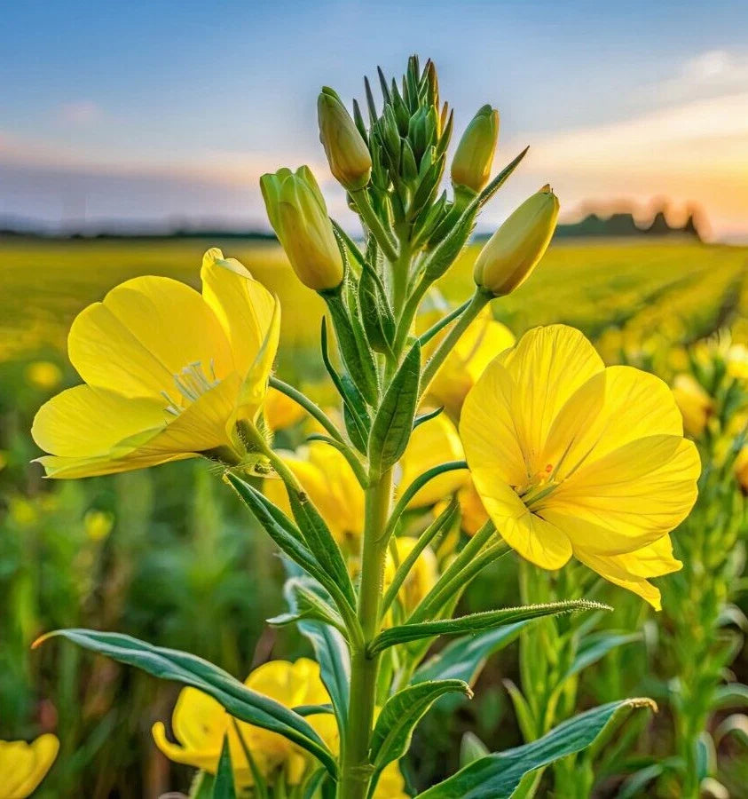 Evening Primrose Seeds 513 Count - Large Yellow Flowers, Oenothera biennis, Bulk Seeds for Gardening