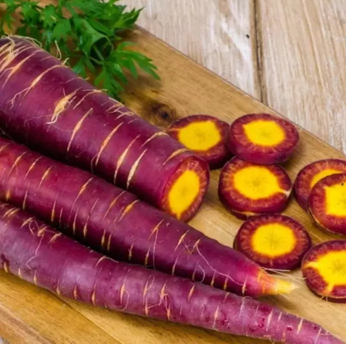 Cosmic Purple Carrot Seeds - 1000+ Heirloom Organic Non-GMO - Rare Vegetable Seeds - Daucus carota
