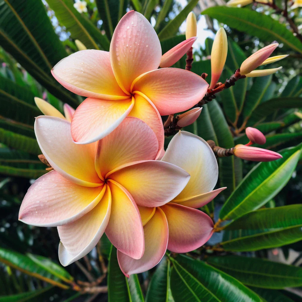 Blush Orange Plumeria Seeds - 5 Perennial Hawaiian Flower Seeds (Plumeria spp.)