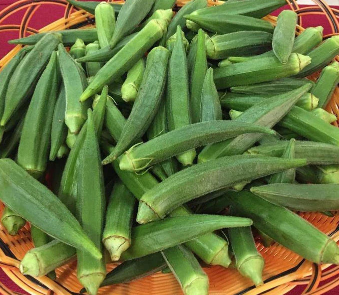 Emerald Okra Seeds - 50+ Fresh Vegetable Garden Seeds - Abelmoschus esculentus - USA Grown
