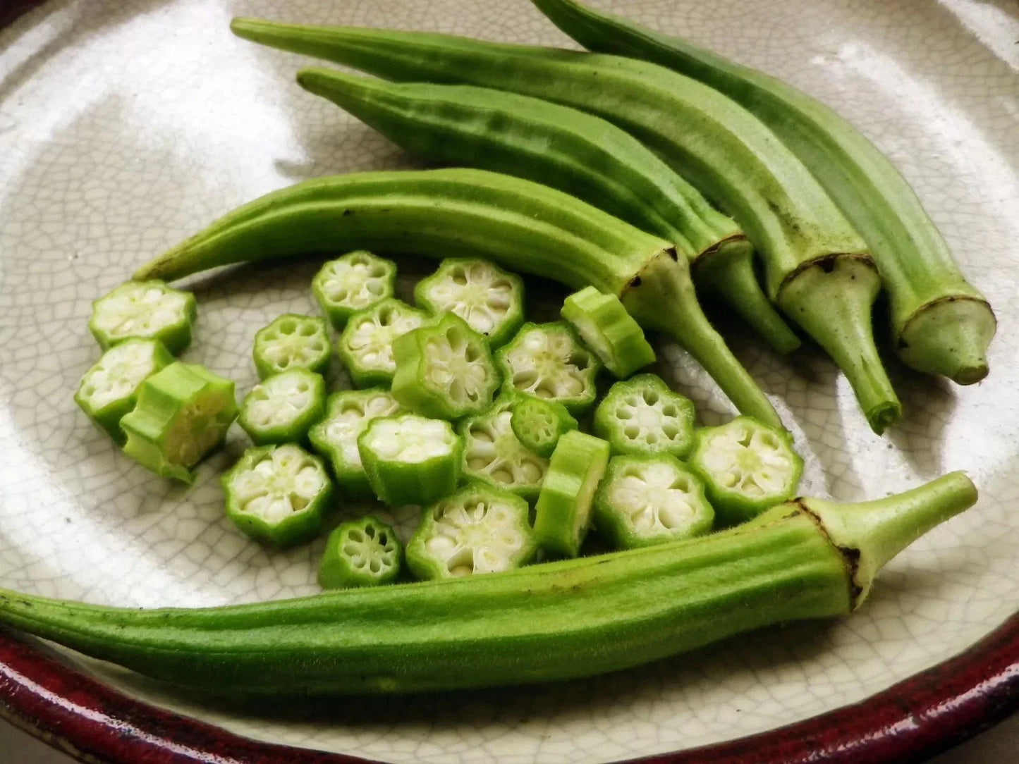 Louisiana Longhorn Cowhorn Okra Seeds - 25+ Heirloom Non-GMO Fresh Seeds for Planting - Abelmoschus esculentus
