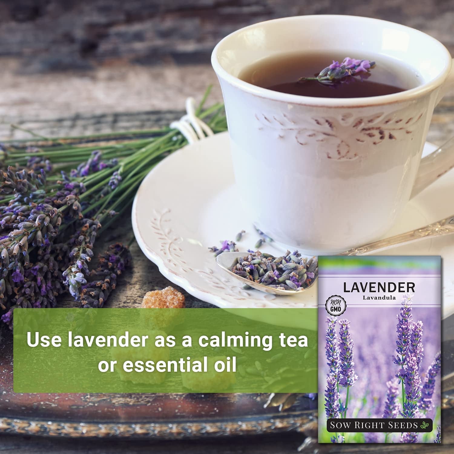 - Lavender Seeds for Planting - Non-Gmo Heirloom Packet with Instructions to Grow a Beautiful Indoor or Outdoor Herb Garden - Attract Pollinators - Perennial Light Purple Blooms (1)
